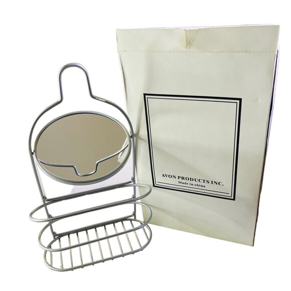 Avon Wire Shower Caddy And Mirror NEW In Box - FSC #F12013-1 - Picture 2 of 9